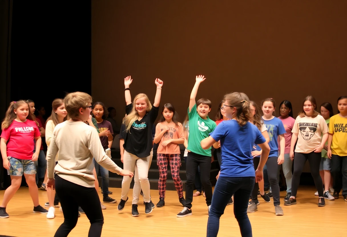 Our youth theater workshop in action